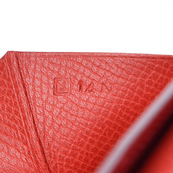 Epsom Bearn Gusset Wallet Rouge Casaque