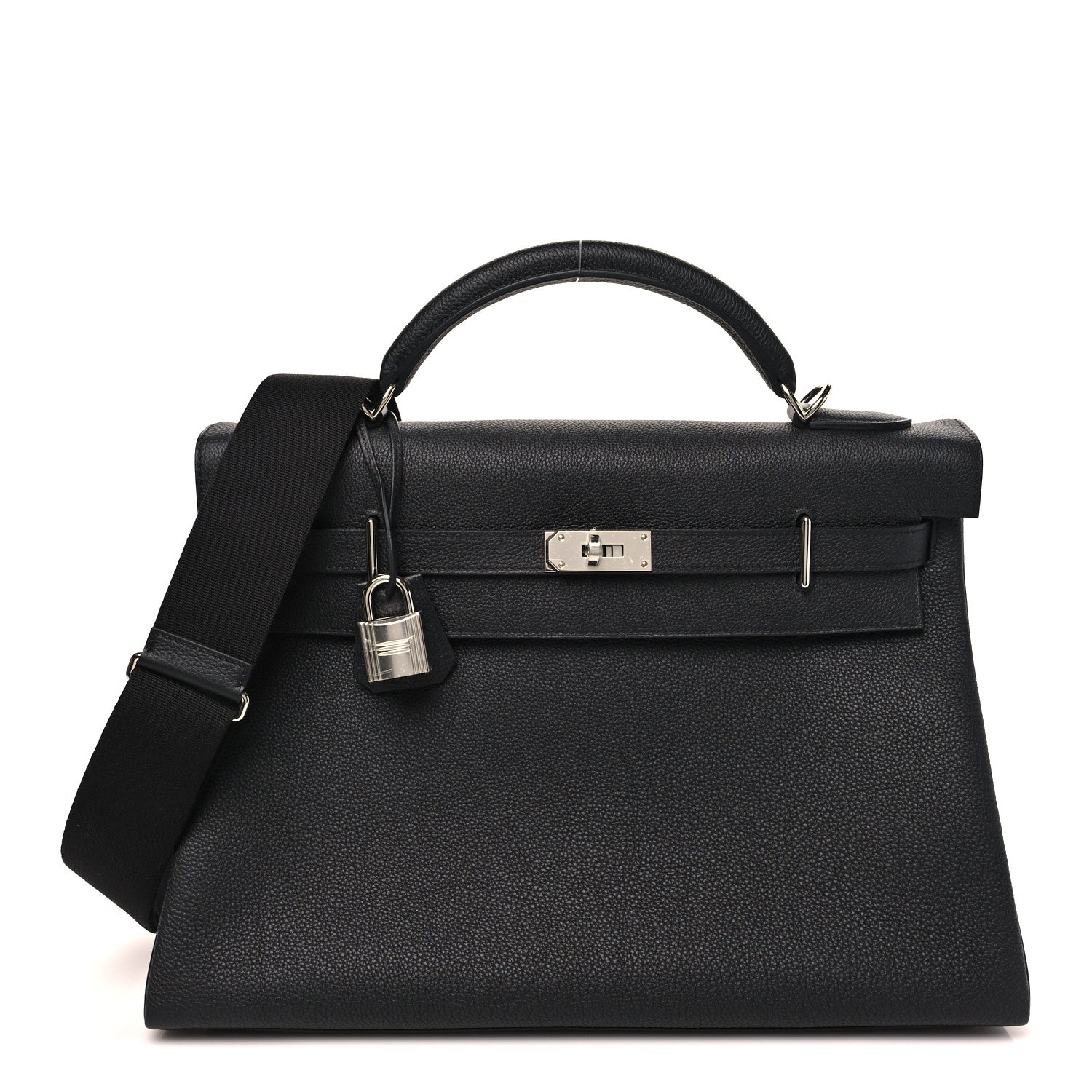 Hermes Togo Maxi Kelly Retourne 42 Black 1 of 9