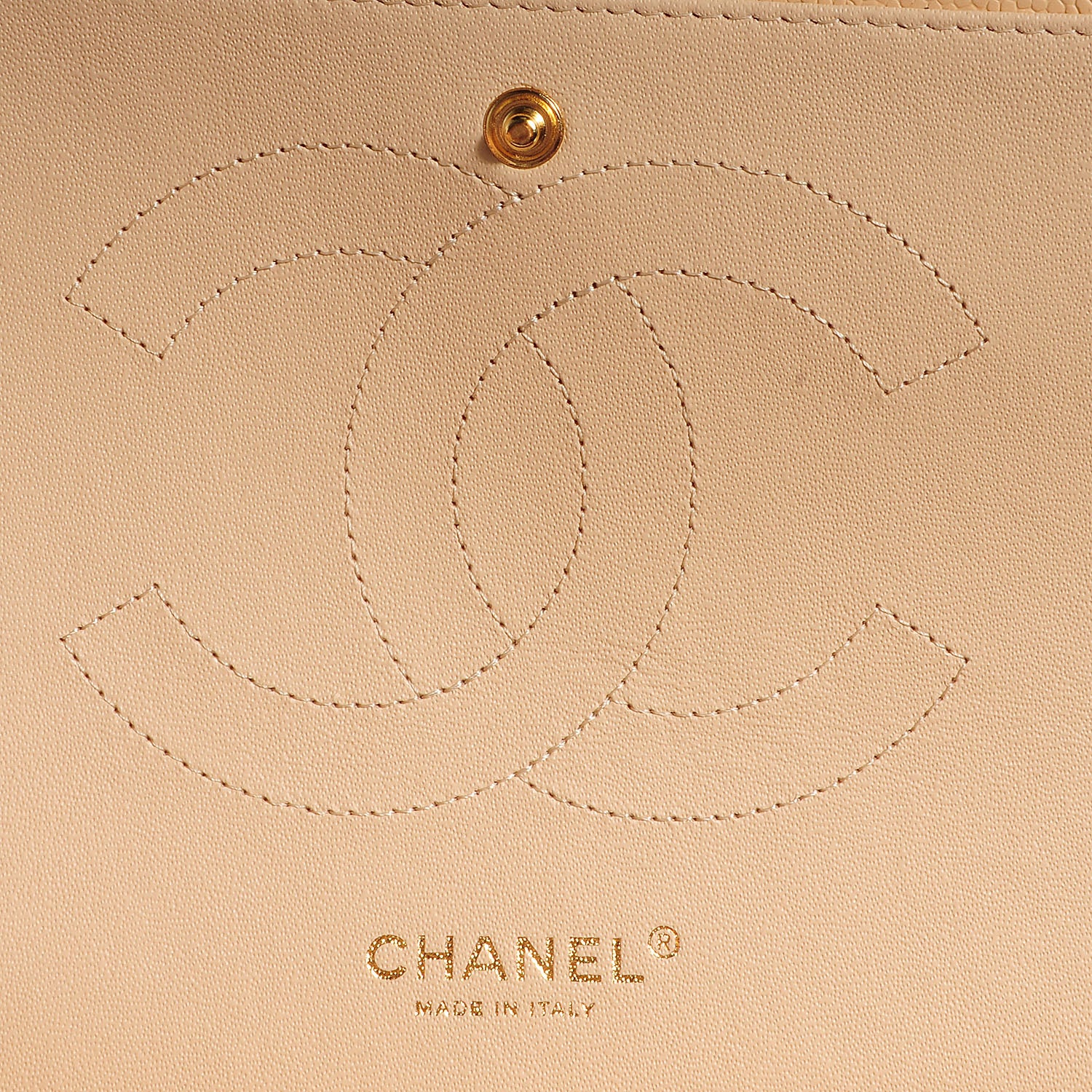 Chanel Caviar Jumbo Double Flap Beige Clair 7 of 9