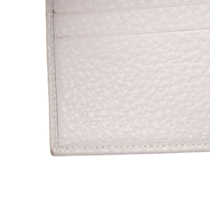 Gucci Pebbled Calfskin Web French Flap Wallet White 6 of 10