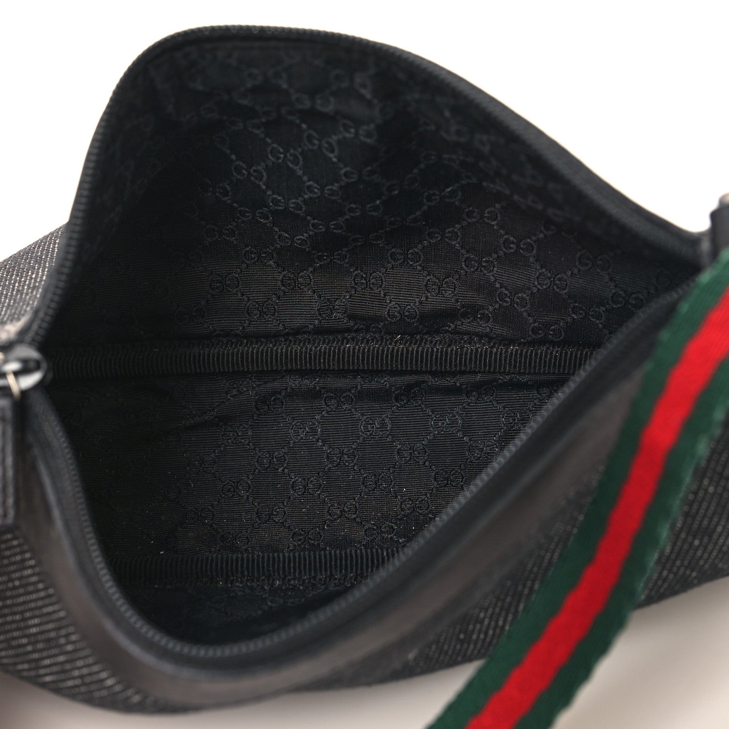 Gucci Denim Web Pochette Black 15 of 31