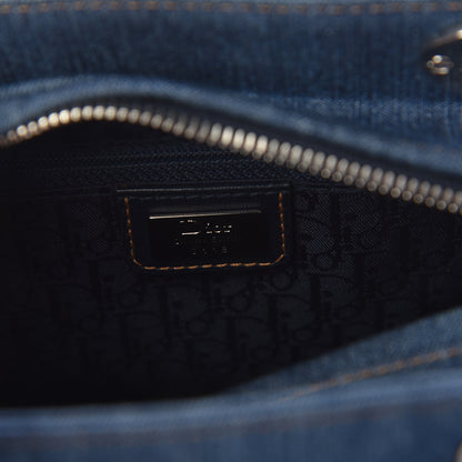 Christian Dior Denim Crystal Medium Lady Dior Blue 6 of 9