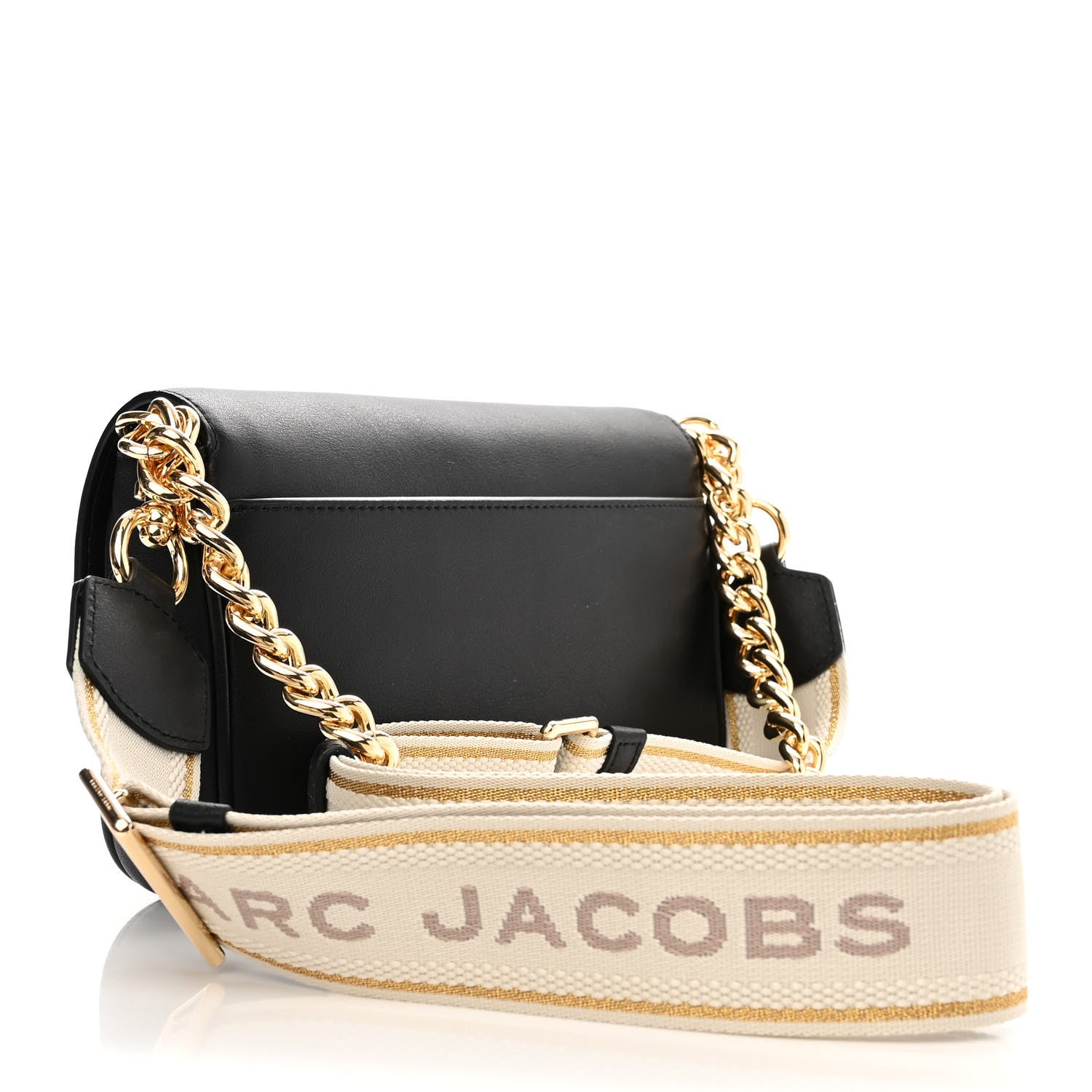 Marc Jacobs Calfskin The J Marc Shoulder Bag Black 3 of 13