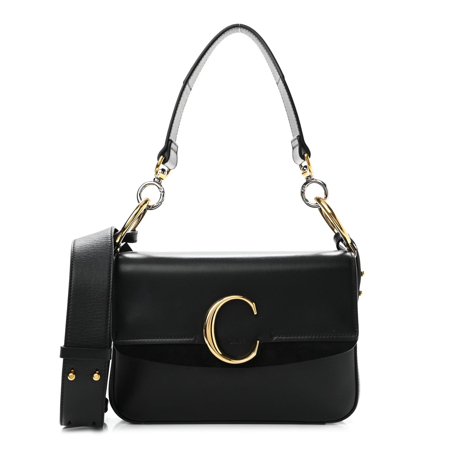 Calfskin Small C Double Carry Black