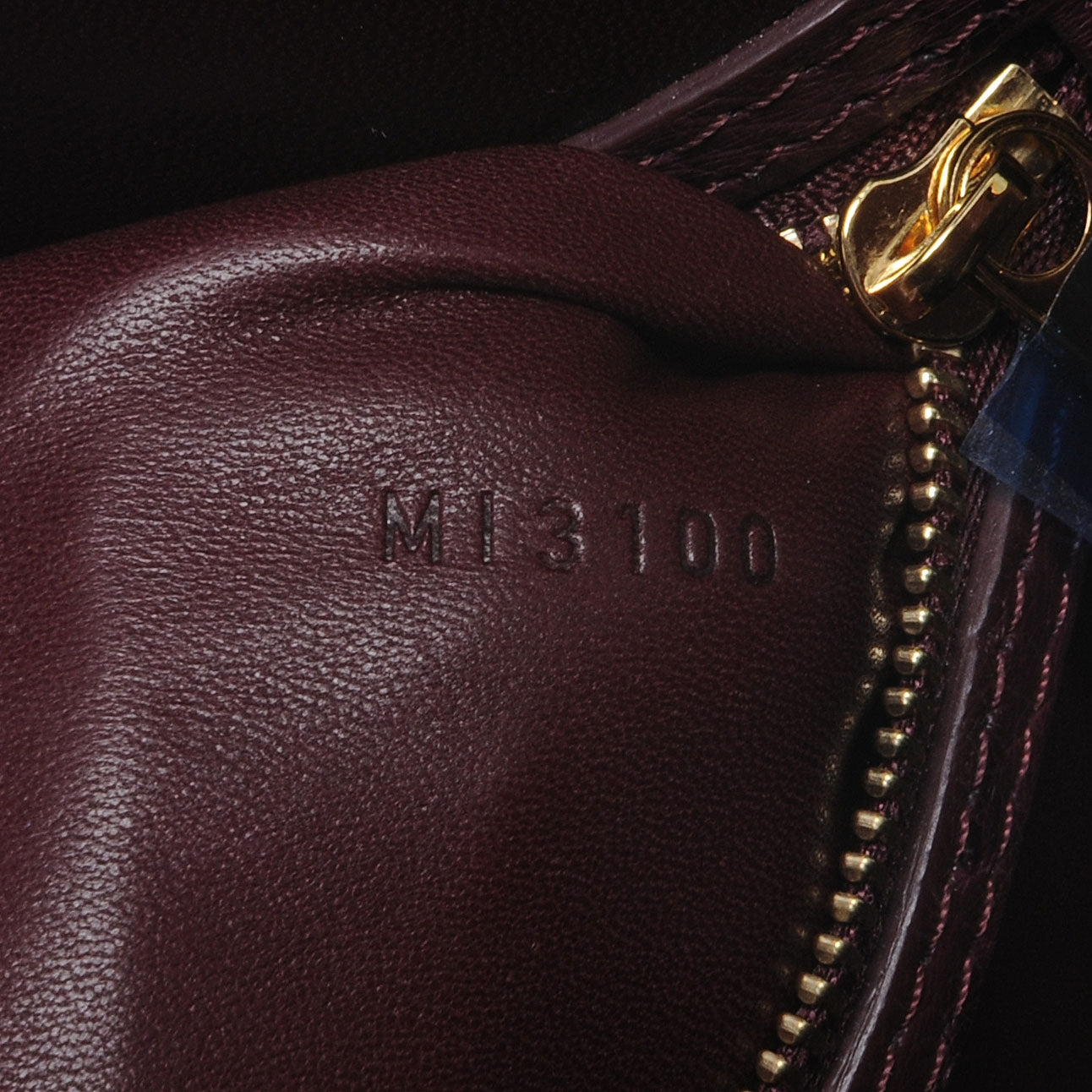 Louis Vuitton Ostrich Alma MM Prune 7 of 7