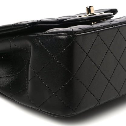Chanel Lambskin Quilted Mini Square Flap Black 9 of 17
