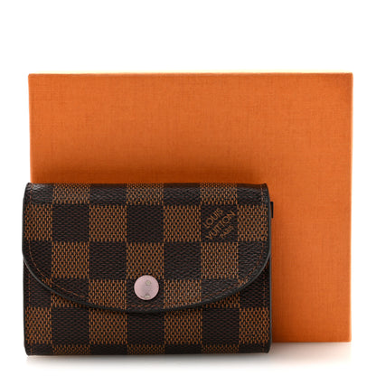 Louis Vuitton Damier Ebene Rosalie Coin Purse Rose Ballerine 7 of 7