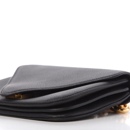 Bottega Veneta Calfskin Mount Envelope Bag Black 7 of 8