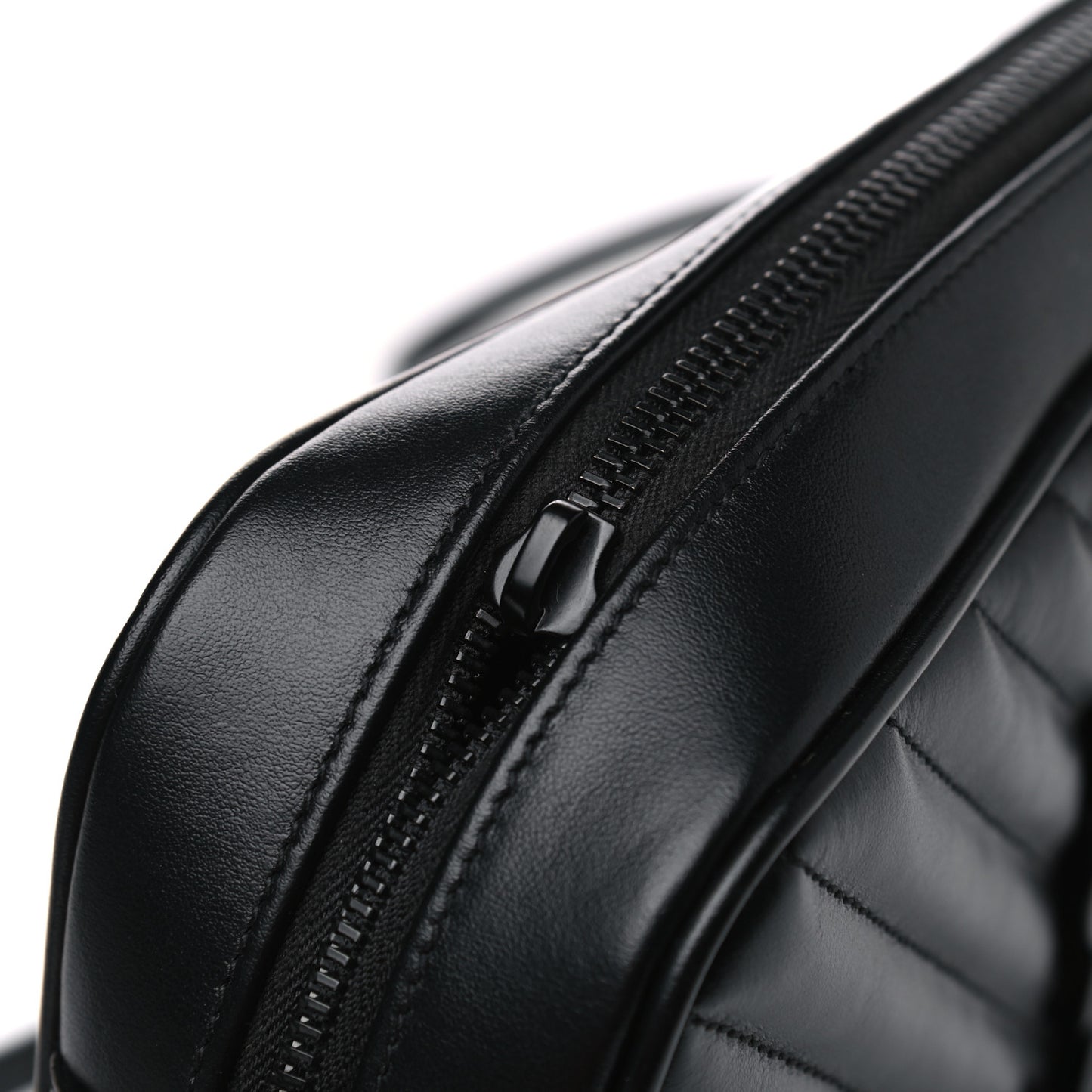 Calfskin Matelasse Monogram Lou Camera Bag Black