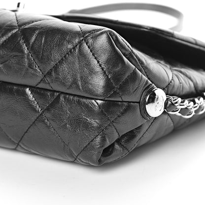 Chanel Crackled Aged Calfskin Big Bang Flap Black 9 of 10