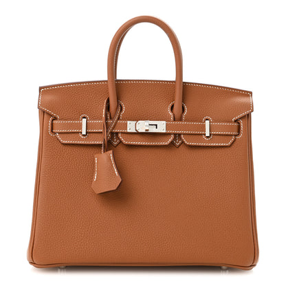 Hermes Togo Birkin 25 Gold 1 of 12