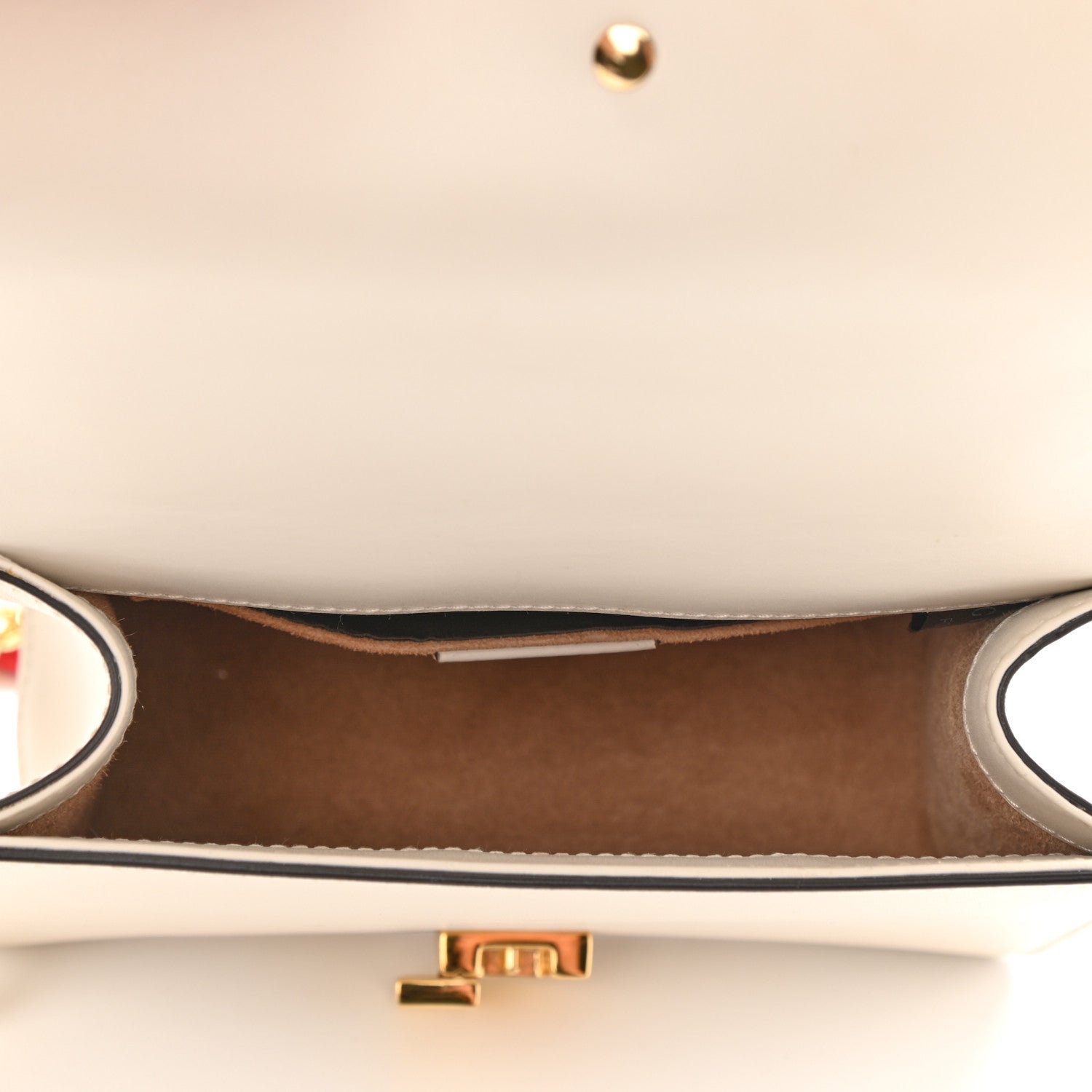 Gucci Calfskin Mini Sylvie Chain Shoulder Bag White 5 of 9