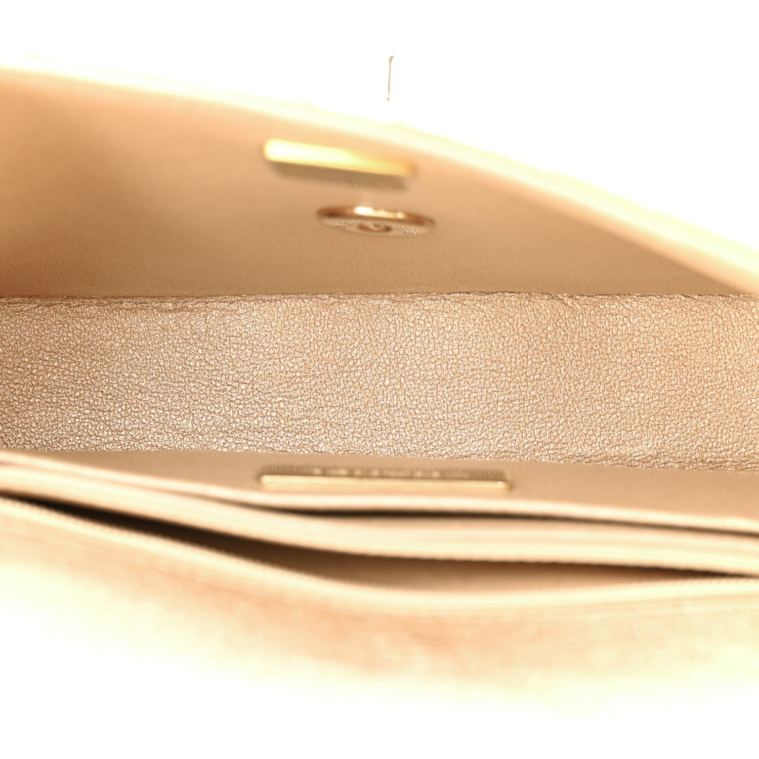 Chanel Mirror Calfskin Metallic Calfskin Quilted Hollywood Boulevard Mini Flap With Star Coin Purse Gold 5 of 11