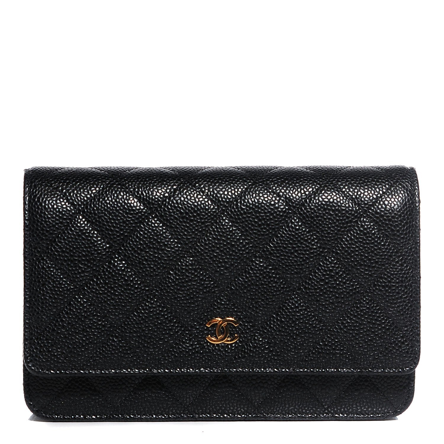 Chanel Caviar Quilted Wallet On Chain WOC Black 1 of 9