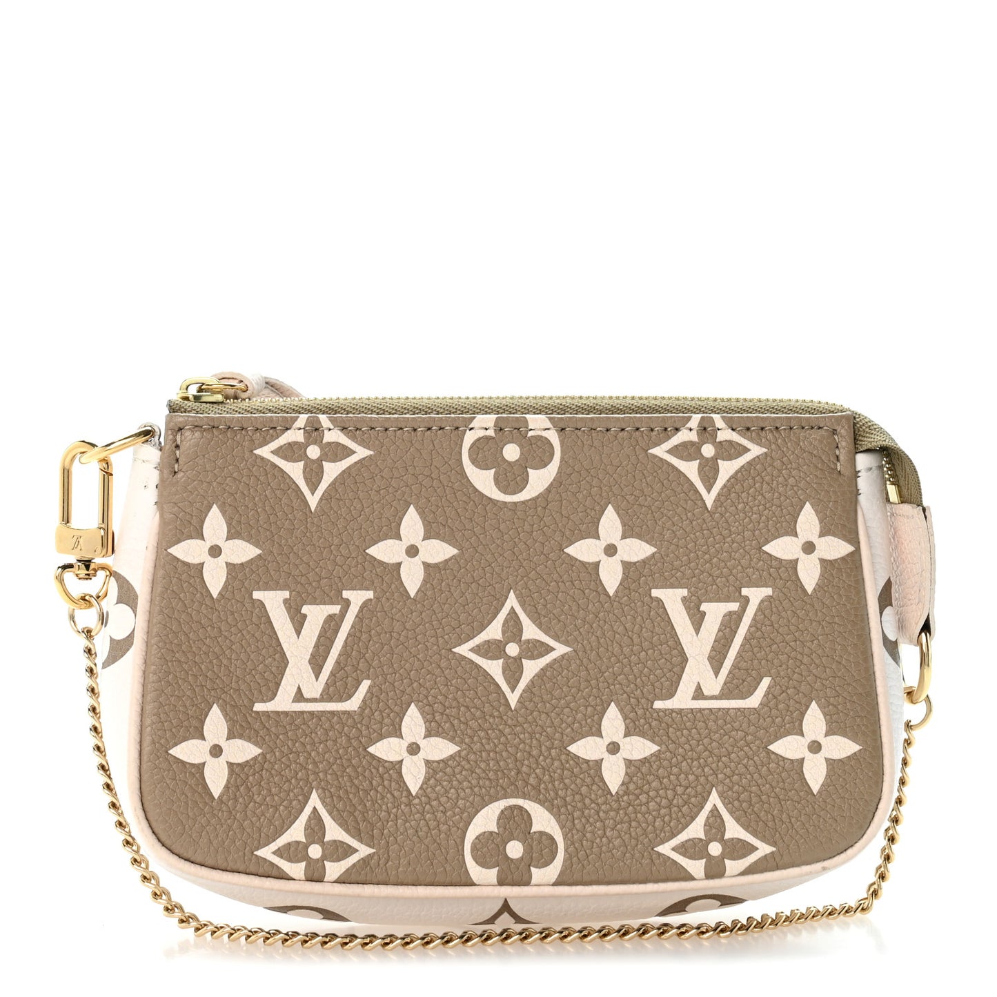 Empreinte Spring in the City Mini Pochette Accessories Kaki Beige Cream