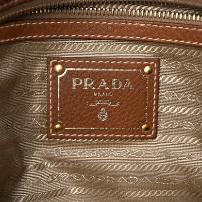 Prada Jacquard Logo Tote Brown 5 of 23