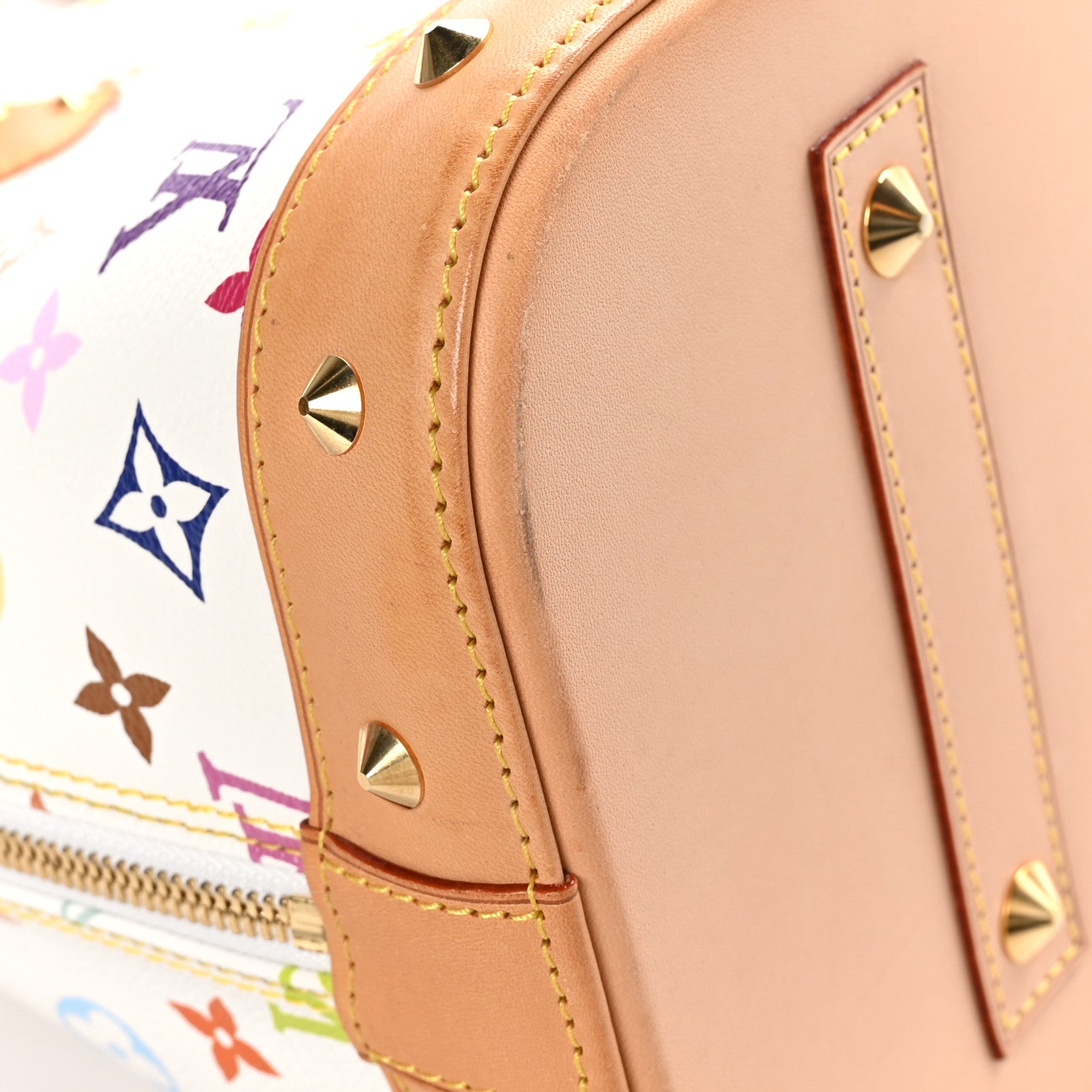 Louis Vuitton Monogram Multicolor Alma GM White 10 of 11
