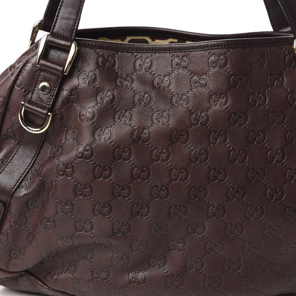 Gucci Guccissima Medium Abbey Shoulder Bag Chocolate 10 of 10
