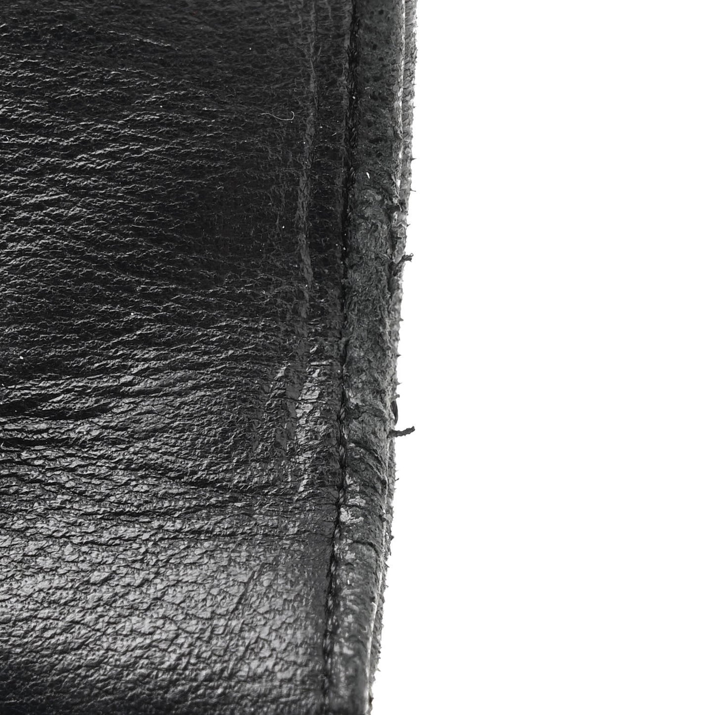 Lambskin Quilted Wallet On Chain WOC Black