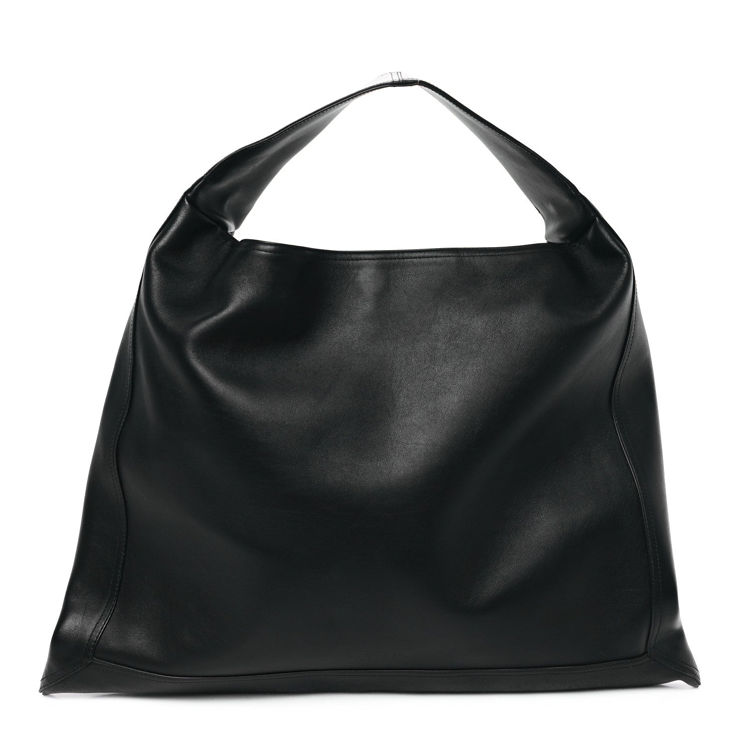 Bottega Veneta Silky Calfskin Large Hop Black 1 of 11
