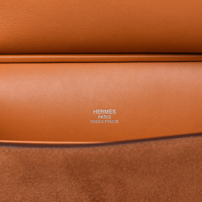Hermes Evercolor Veau Grizzly Multiplis Clutch Bag Toffee Chamois 6 of 9