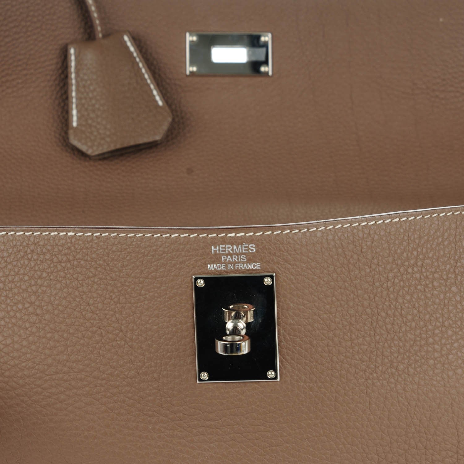 Hermes Togo Shoulder Kelly 40 Etoupe 12 of 21