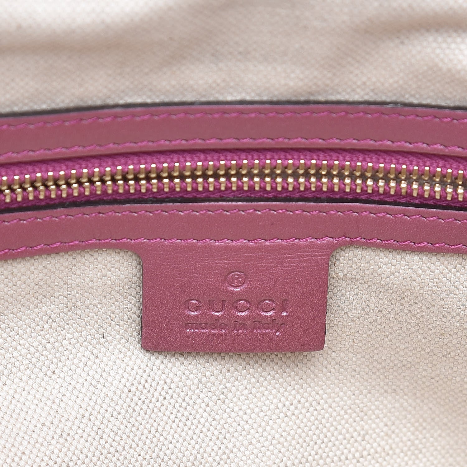 Gucci Metallic Soft Guccissima Large Heart Bit Charm Top Handle Tote Fresia Rose 8 of 15