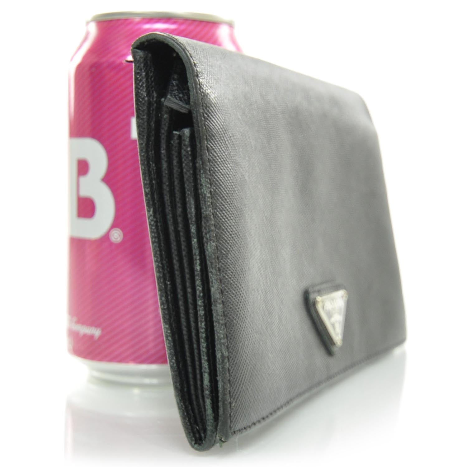 Prada Saffiano Wallet Nero Black 3 of 7