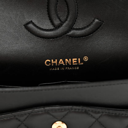 Chanel Lambskin Quilted Medium Double Flap Black 6 of 8