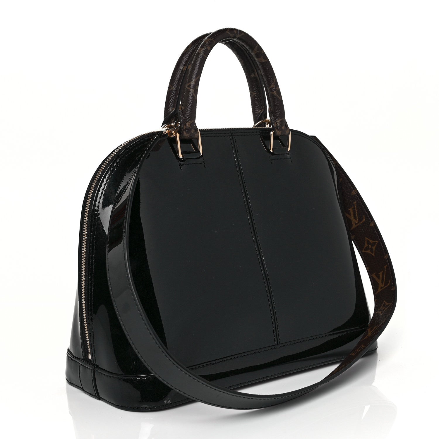 Louis Vuitton Patent Monogram Alma PM Black 3 of 8