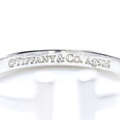 Tiffany Sterling Silver T Square Ring 60 9 4 of 4