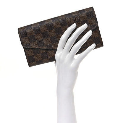 Louis Vuitton Damier Ebene Sarah Wallet NM 2 of 7