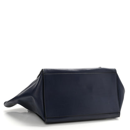 Celine Smooth Calfskin Medium Trapeze Navy Blue 4 of 8