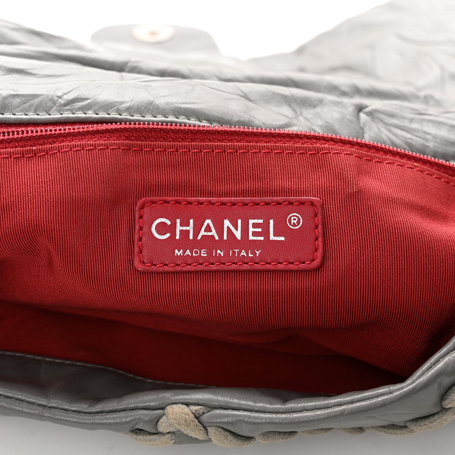 Chanel Calfskin Medium Ultra Stitch Flap Grey 6 of 11