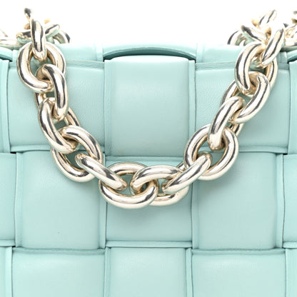 Bottega Veneta Lambskin Maxi Intreccio Padded Chain Cassette Crossbody Bag Spearmint 7 of 9