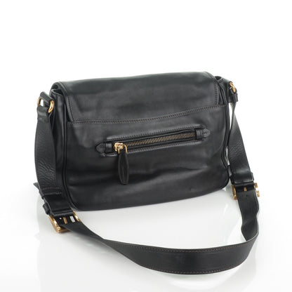 Prada Soft Calf Saddle Bag Nero Black 3 of 8