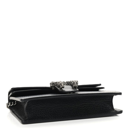 Gucci Calfskin Super Mini Dionysus Shoulder Bag Black 4 of 8