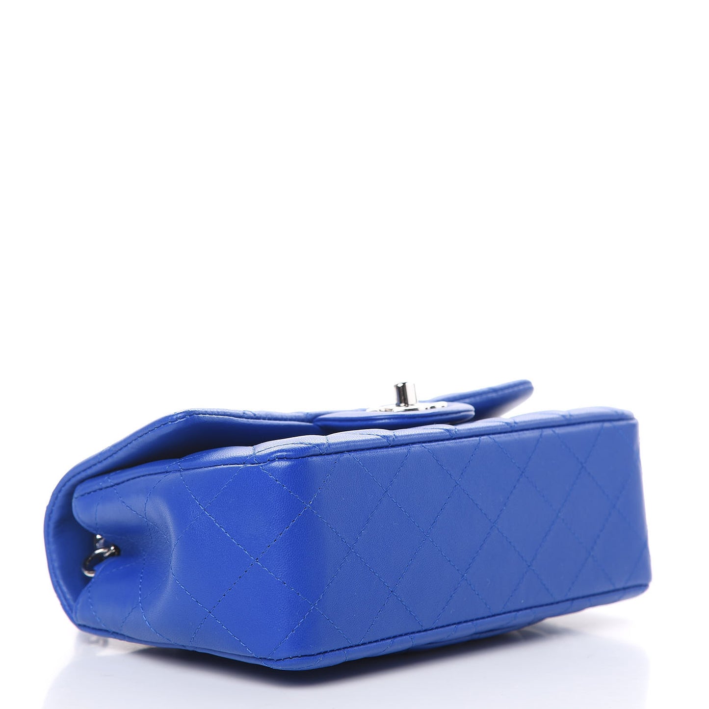 Lambskin Quilted Mini Rectangular Flap Royal Blue