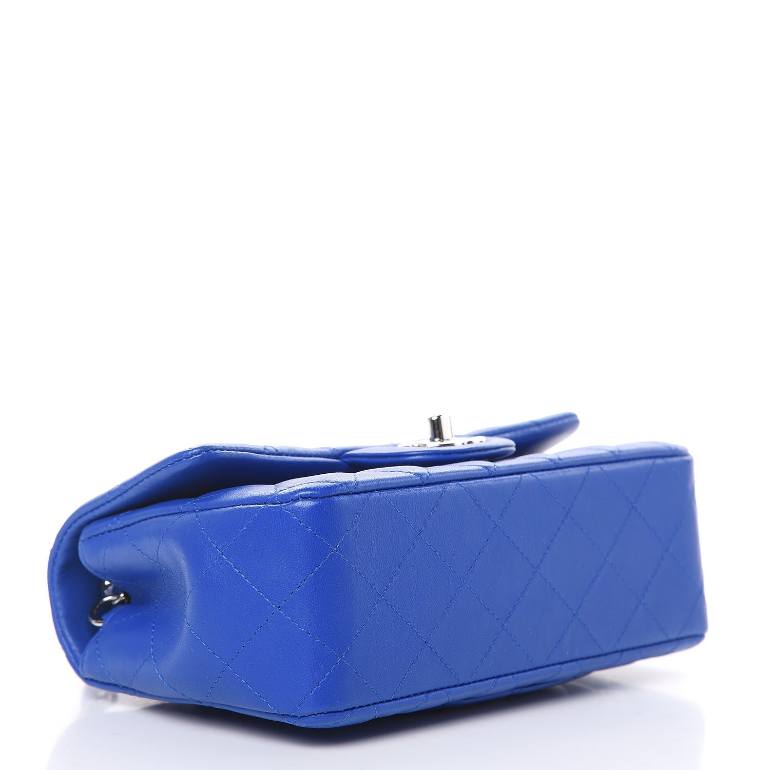 Chanel Lambskin Quilted Mini Rectangular Flap Royal Blue 4 of 11