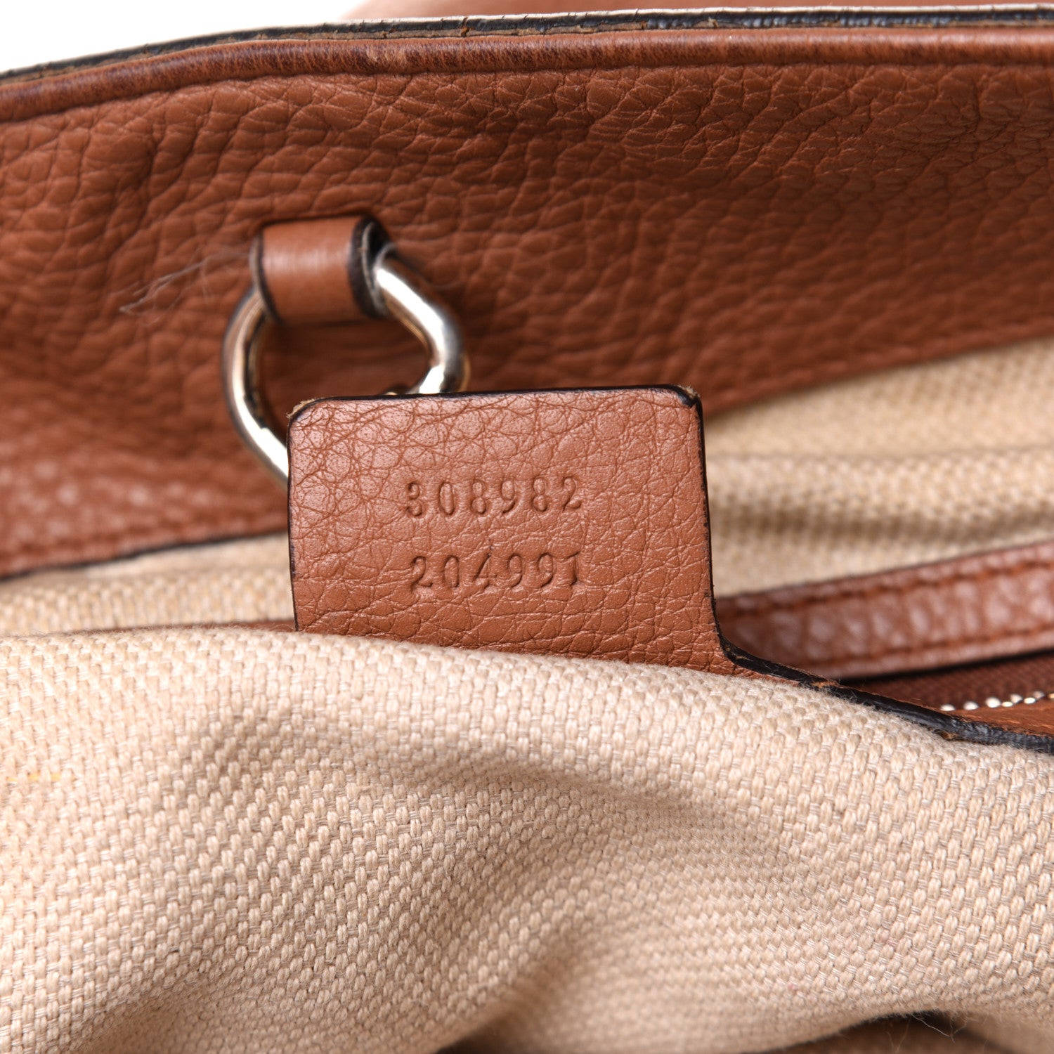 Gucci Pebbled Calfskin Medium Soho Chain Shoulder Bag Dusty Blush 9 of 11