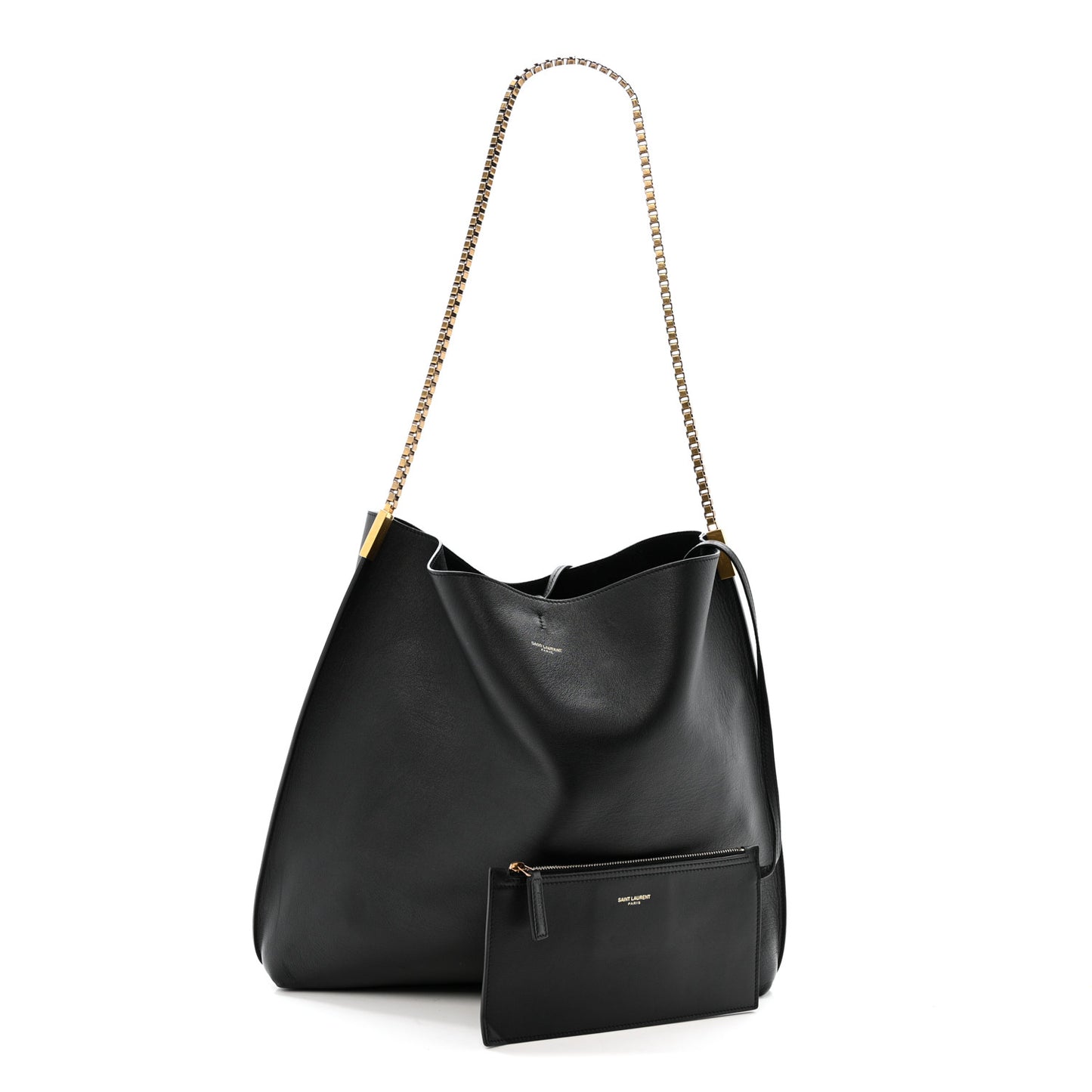 Calfskin Medium Suzanne Hobo Black