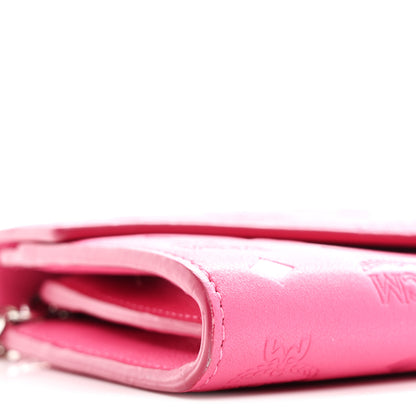 MCM Calfskin Ottomar Large Patricia Wallet On Chain Pink 10 of 12