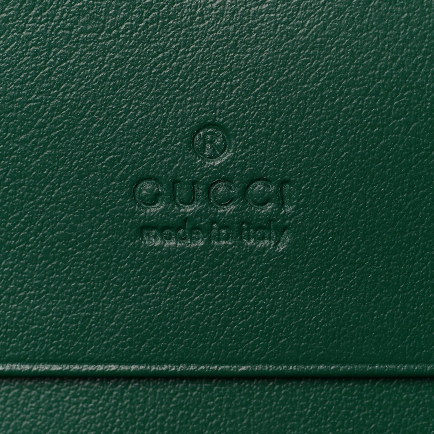 Gucci Calfskin Matelasse GG Marmont Card Case Wallet Emerald 6 of 7
