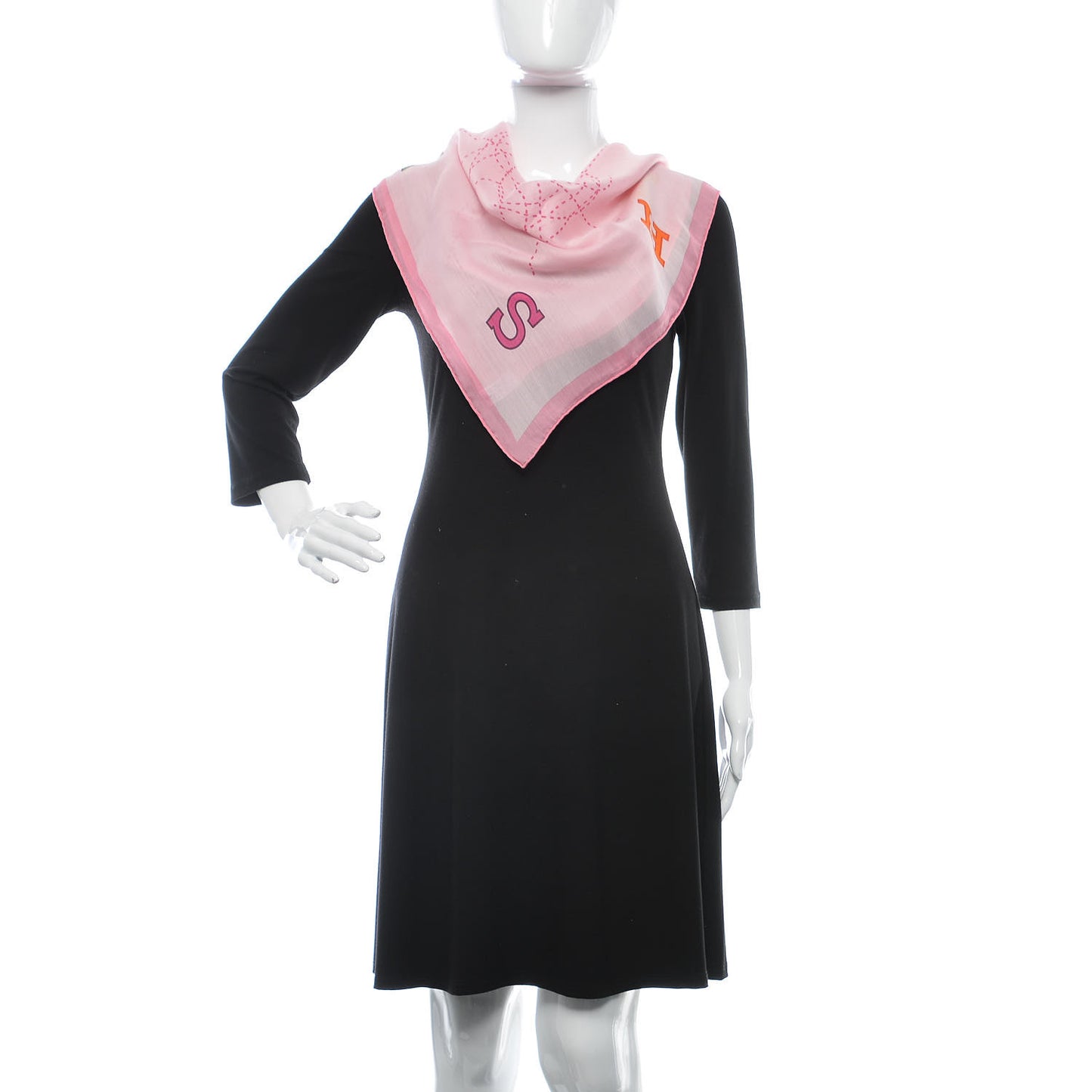 Cashmere Silk Fils Conducteurs Scarf 70 Violine Rose Pale