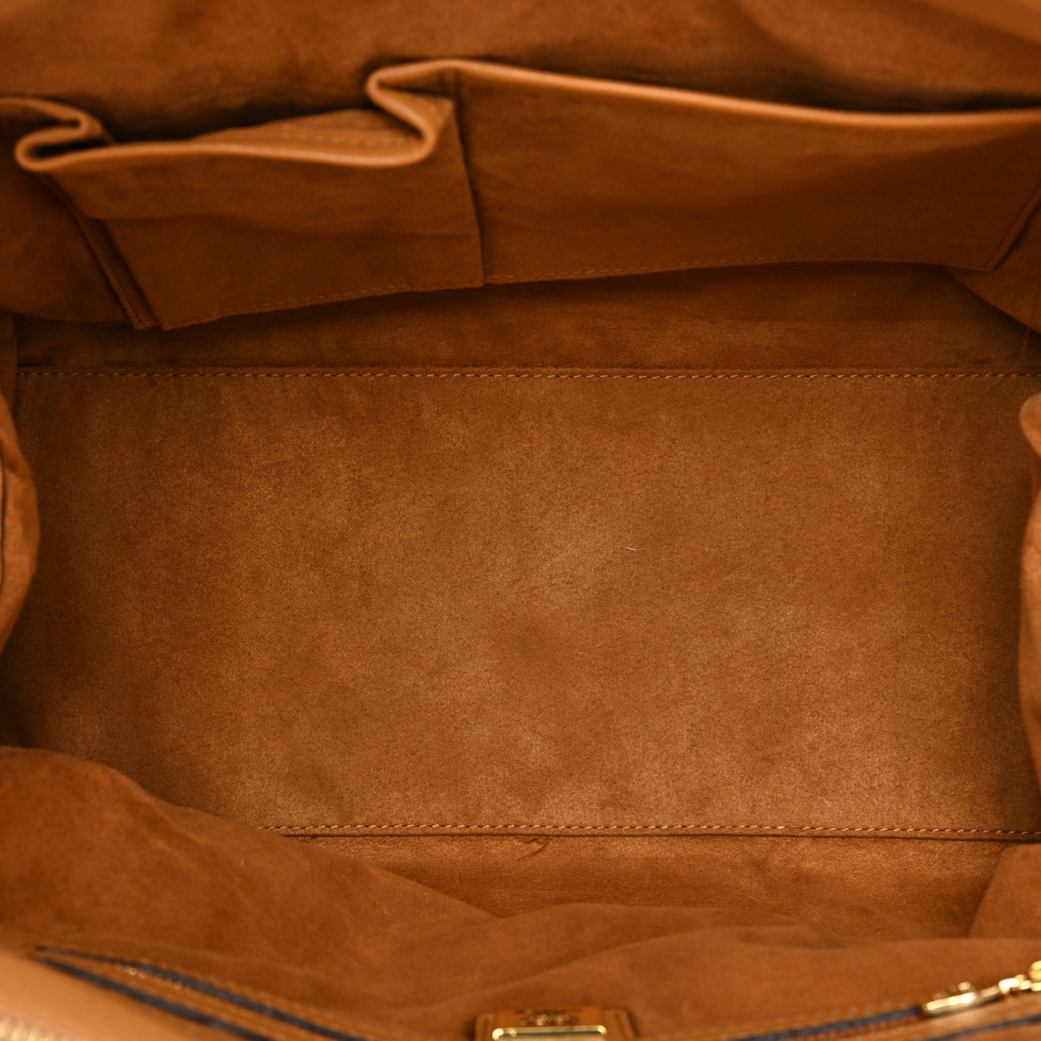 MCM Visetos Studded Boston Satchel Cognac 5 of 14