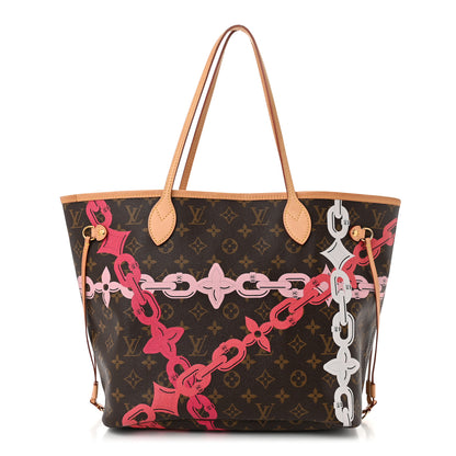 Louis Vuitton Monogram Bay Neverfull MM Rose Ballerine Poppy 1 of 12