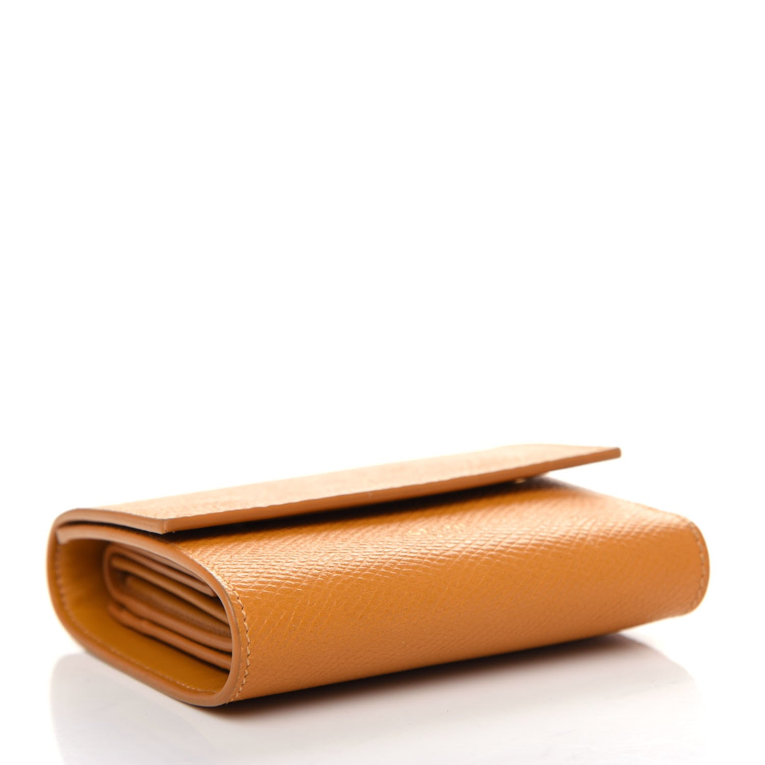 Celine Grained Calfskin Small Multifunction Folded Wallet Safron 4 of 10
