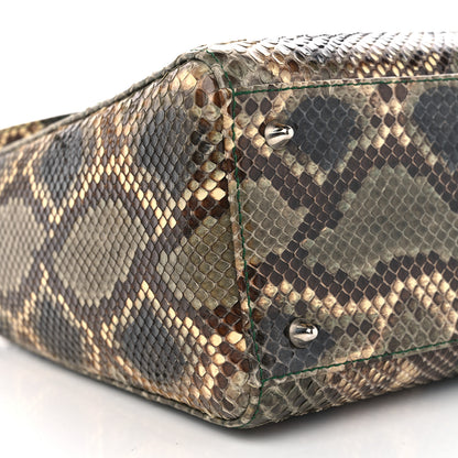 Christian Dior Snakeskin Medium Lady Dior Brown Multicolor 9 of 11