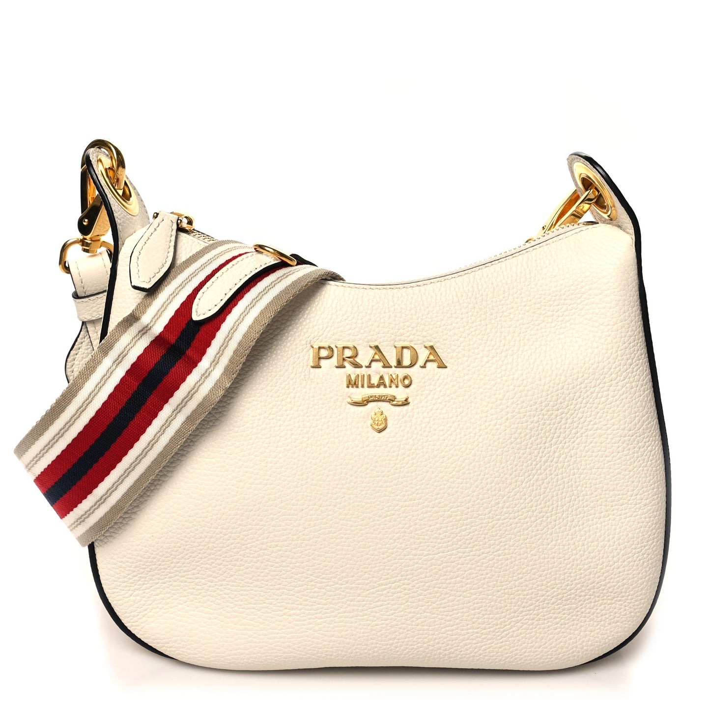 Vitello Phenix Zippered Small Messenger Hobo Talco