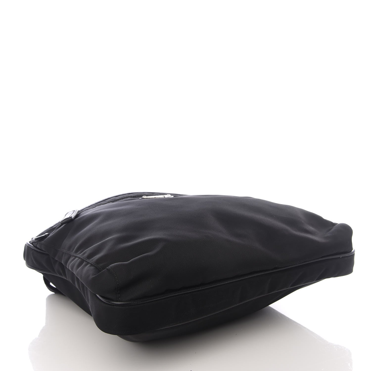 Prada Nylon Flat Messenger Bag Black 3 of 8